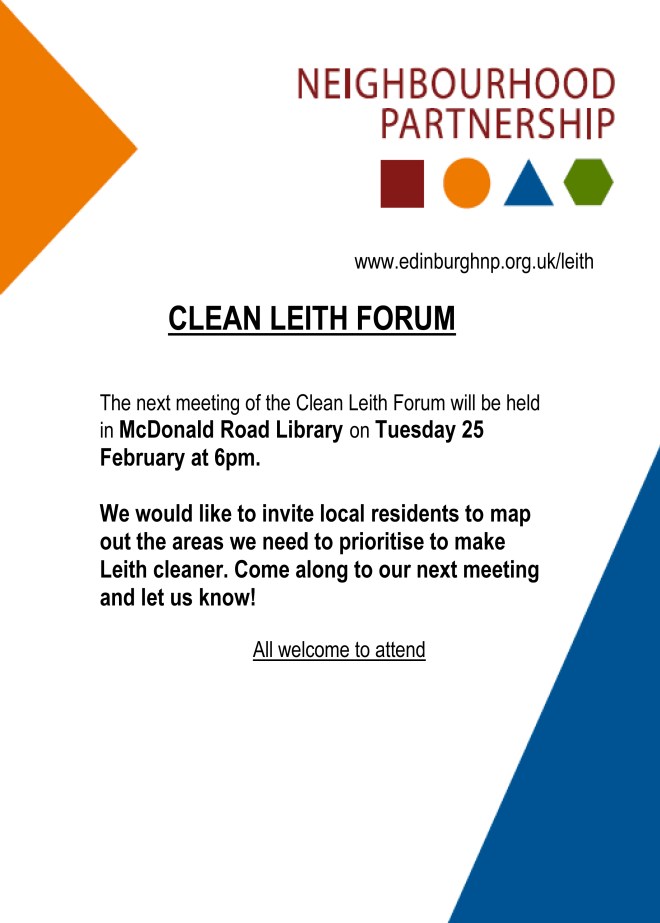 CleanLeithForum25February2014