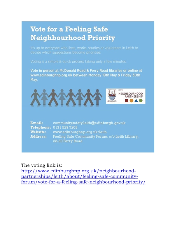 Vote for feeling safe