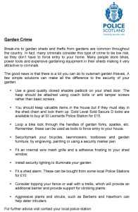garden crime