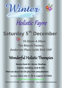 Winter Holistic Fayre 2015poster